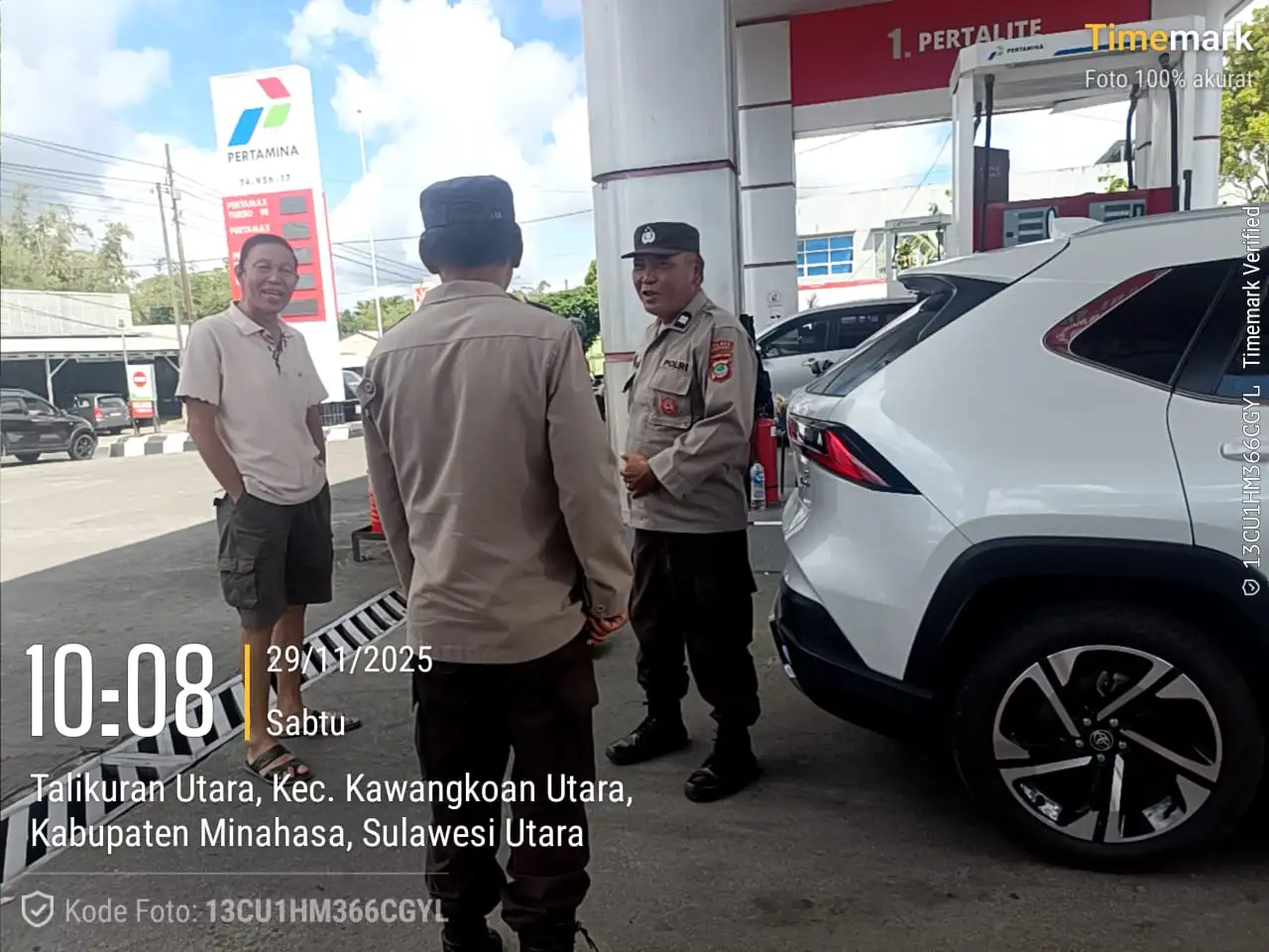 Patroli Humanis Polsek Kawangkoan: Jaga Stabilitas Ekonomi dan Keamanan Energi di Wilayah Kawangkoan Utara